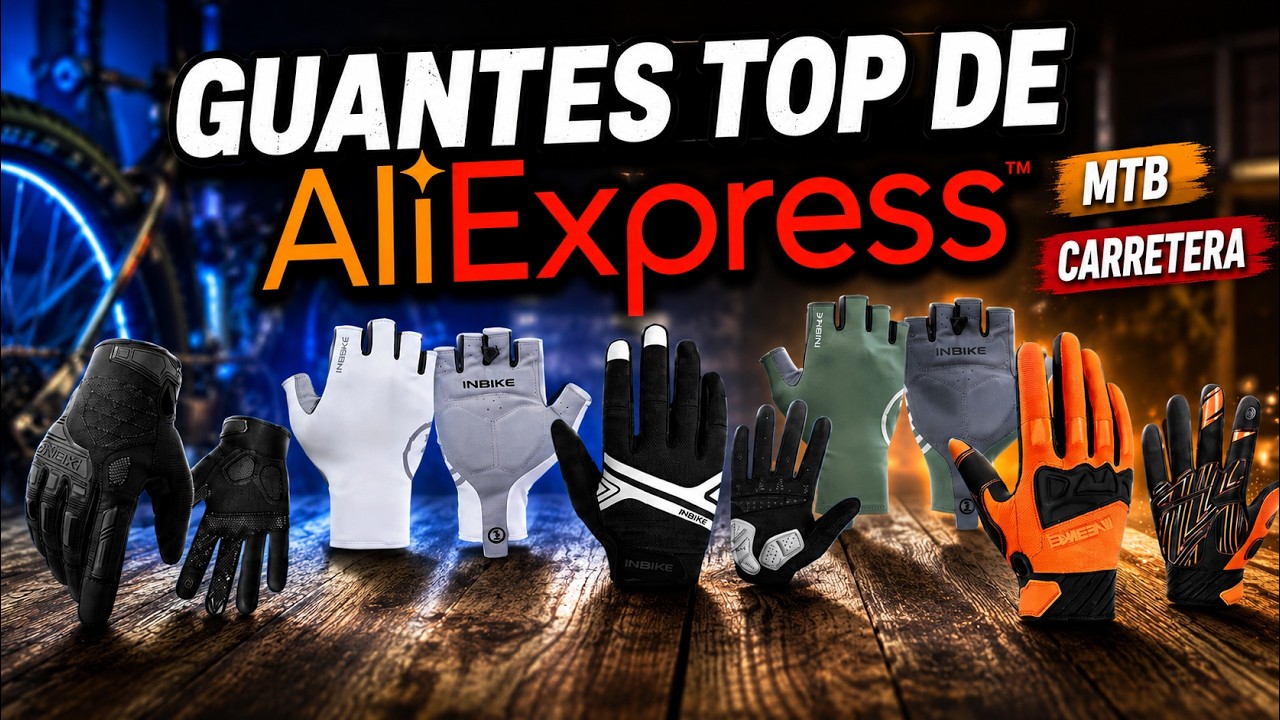 Guantes TOP de AliExpress para ciclismo