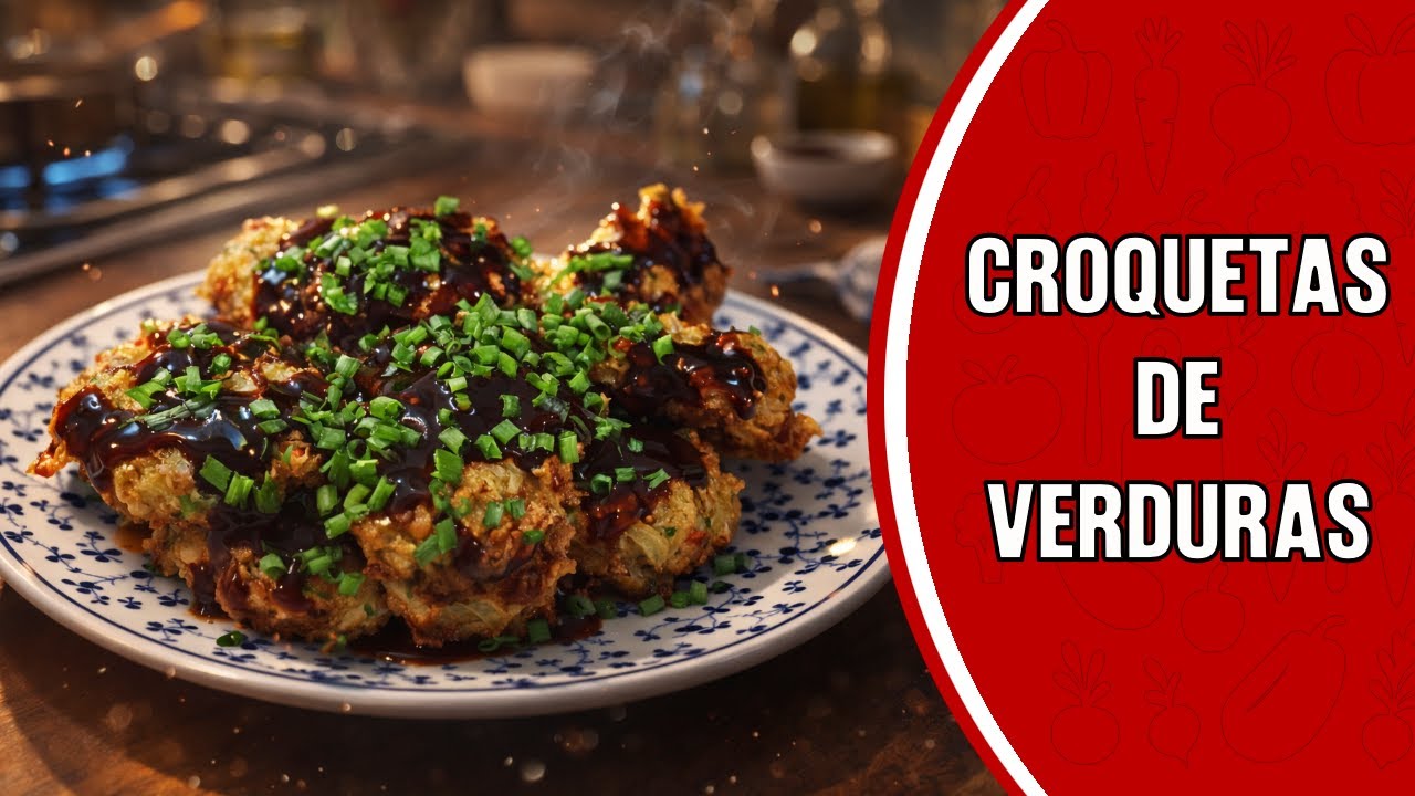 🇵🇪 🥦 CROQUETAS DE VERDURAS CRUJIENTES CON SALSA IRRESISTIBLE | SIMPLE, VEGETAL Y ESPECTACULAR 🔥