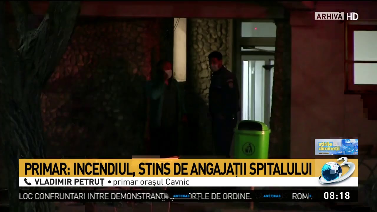 Incendiu la Spitalul de Psihiatrie din Cavnic.