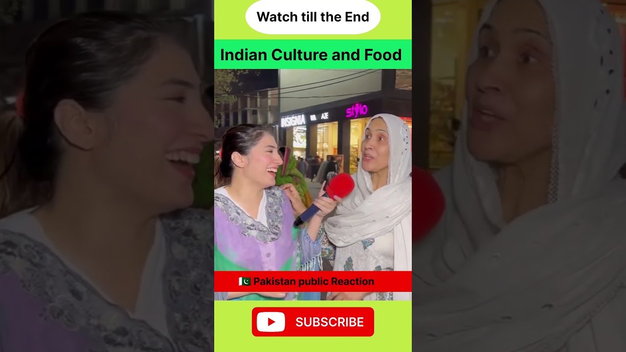 Pakistan public reaction on Indian Culture and Food | Indian food and culture #indianculture #indian