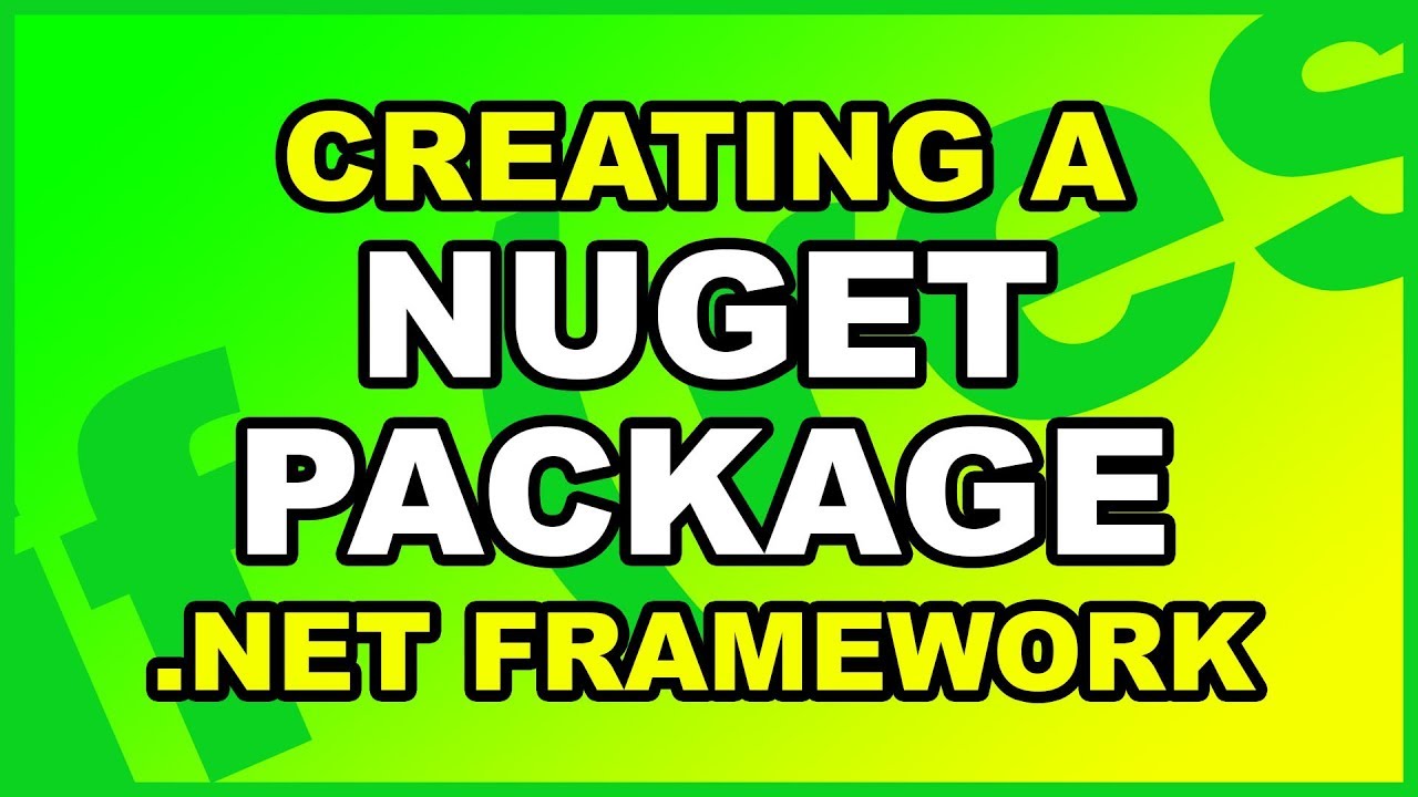 Создание пакета NuGet для проекта .NET Framework на C#