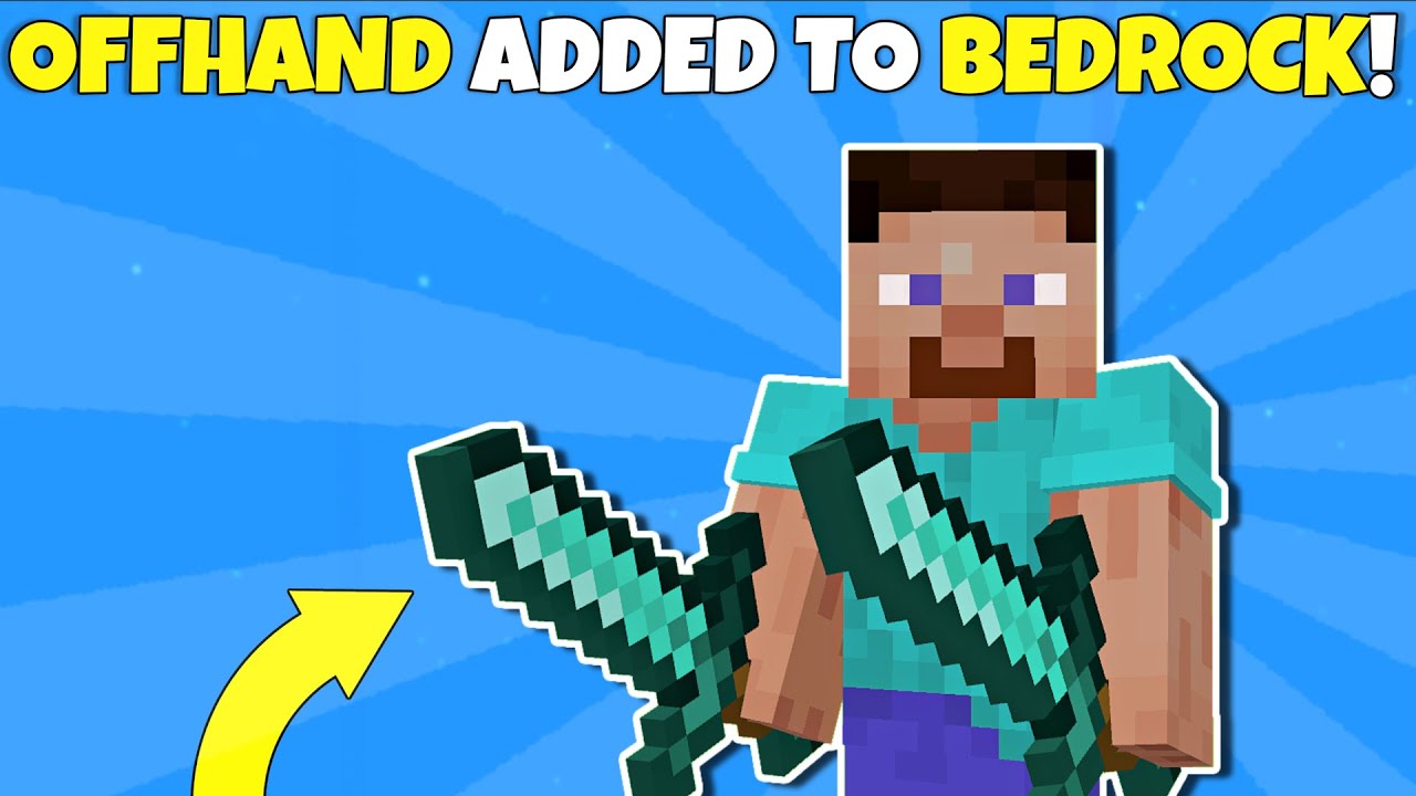 Mojang Secretly Added The OFFHAND To Minecraft Bedrock Edition! (Kinda...?)