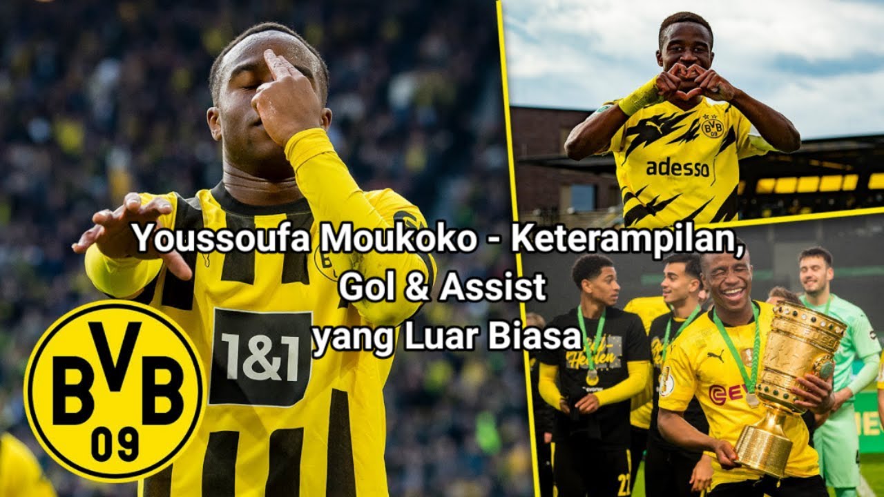 Youssoufa Moukoko - Keterampilan, Gol & Assist yang Luar Biasa #moukoko #dortmund #bundesliga #goal