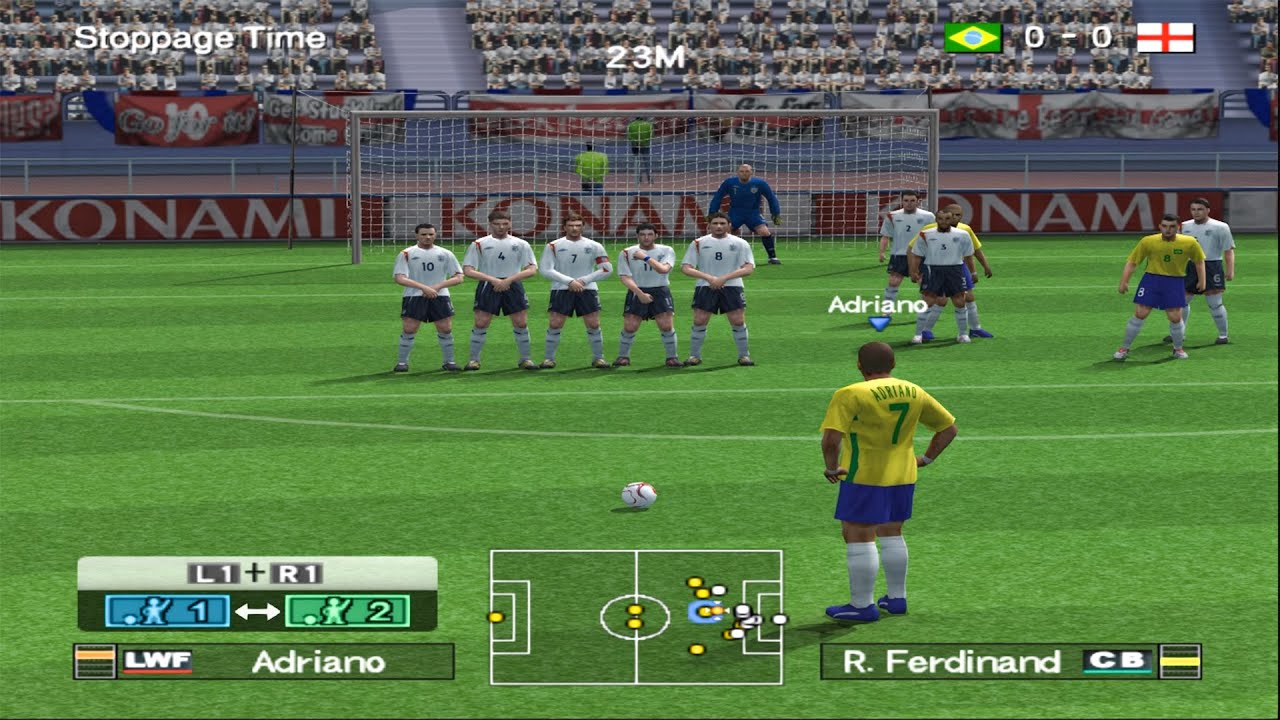 PES 6 | Бразилия против Англии [PS2]