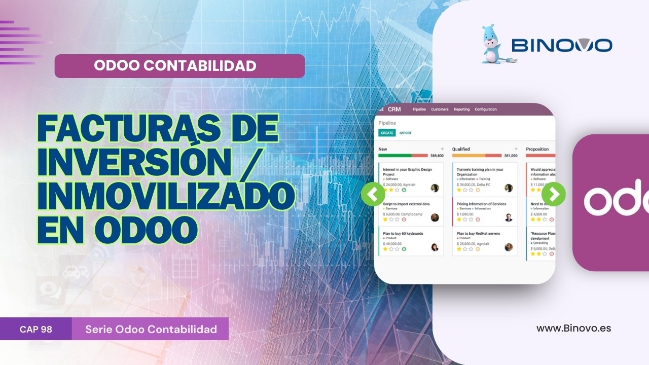 ODOO Contabilidad | Tutorial 98 📌 Gestión de Activos: Facturas de inversión / inmovilizado