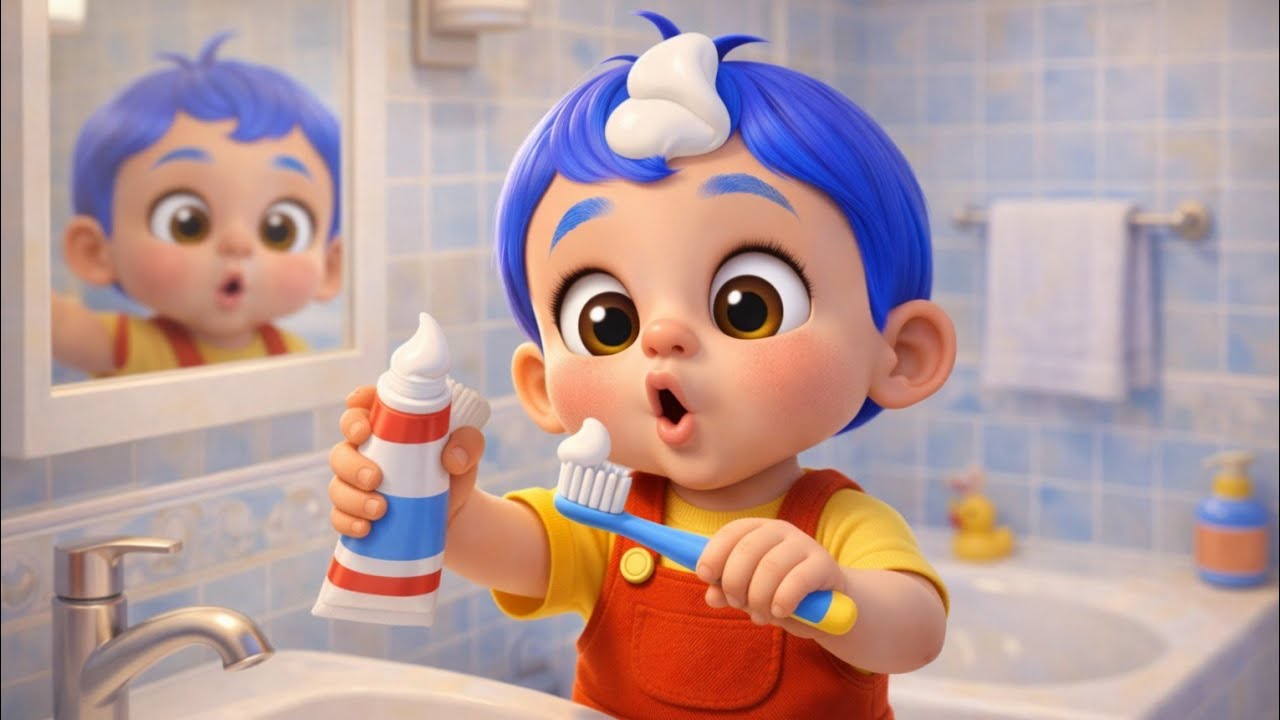 Brush🪥 Brush Mimi Boy / Brush song for kids/ Hindi poem/ Rhyme for toddlers/ toothbrush ki Masti 
