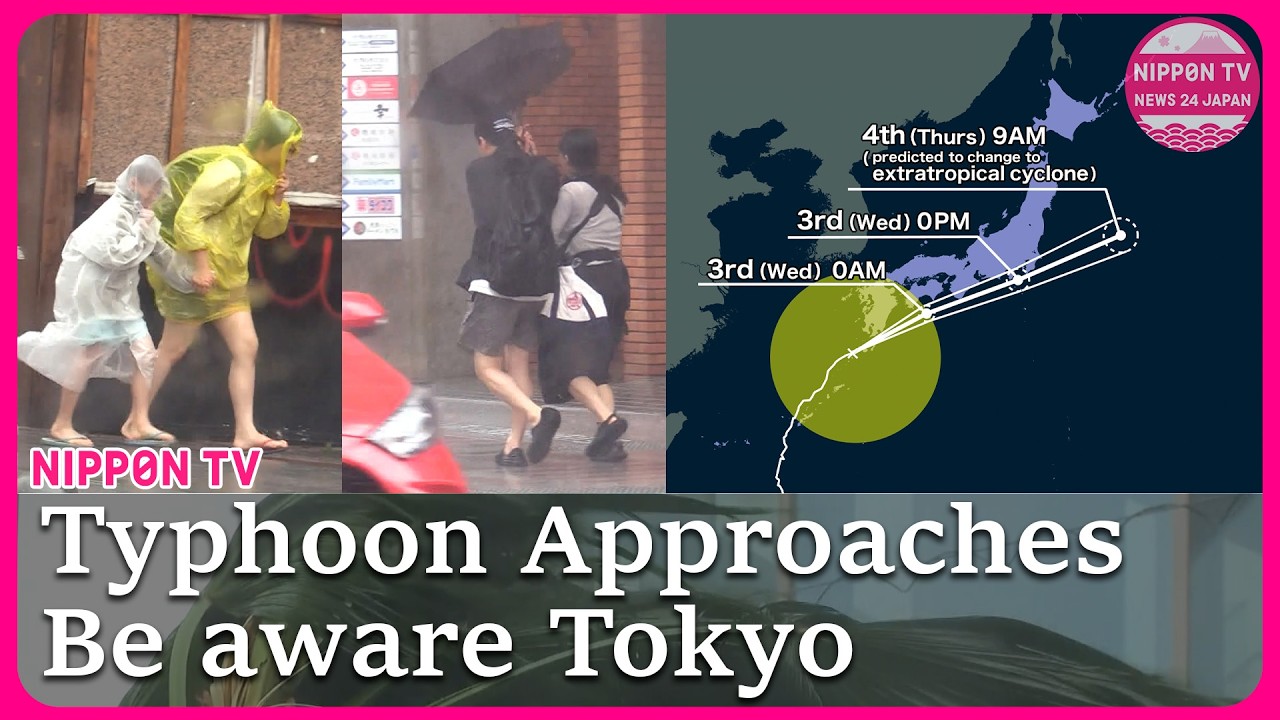 Typhoon Jangmi expected to hit Tokyo on Wednesday after injuring at least 6
