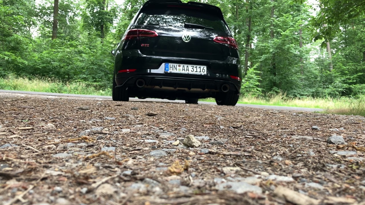 Golf GTI TCR HJS Downpipe mit OPF & Akrapovic Anlage Pops an Bangs