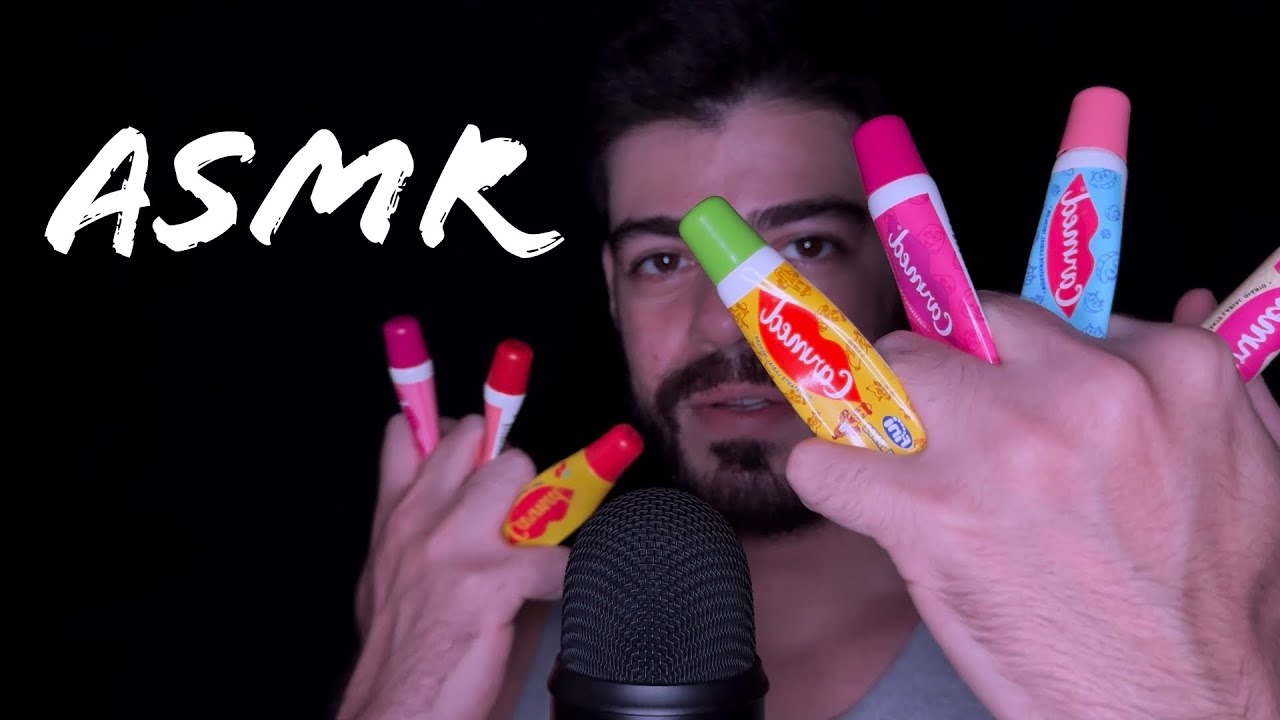 ASMR - Reagindo aos meus gloss da CARMED