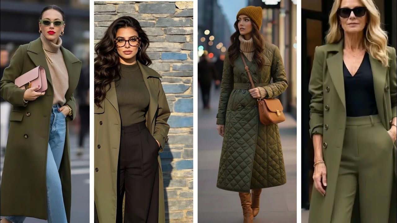 جمال وروعة اللون الزيتوني في تنسيقات 