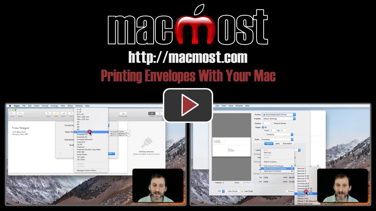 Printing Envelopes With Your Mac (#1559)