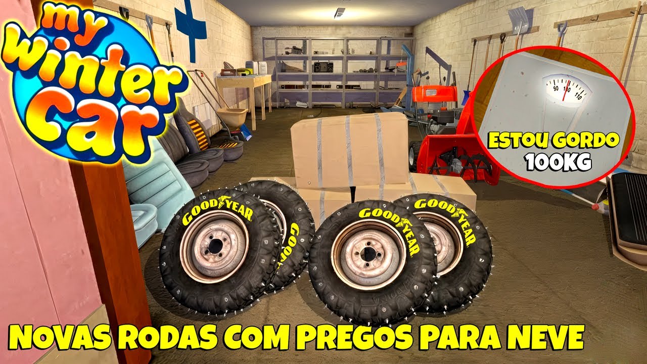 Chegou NOVOS Pneus De neve para Rivett e Nosso Personagem Precisa de um Regime - My Winter Car #027