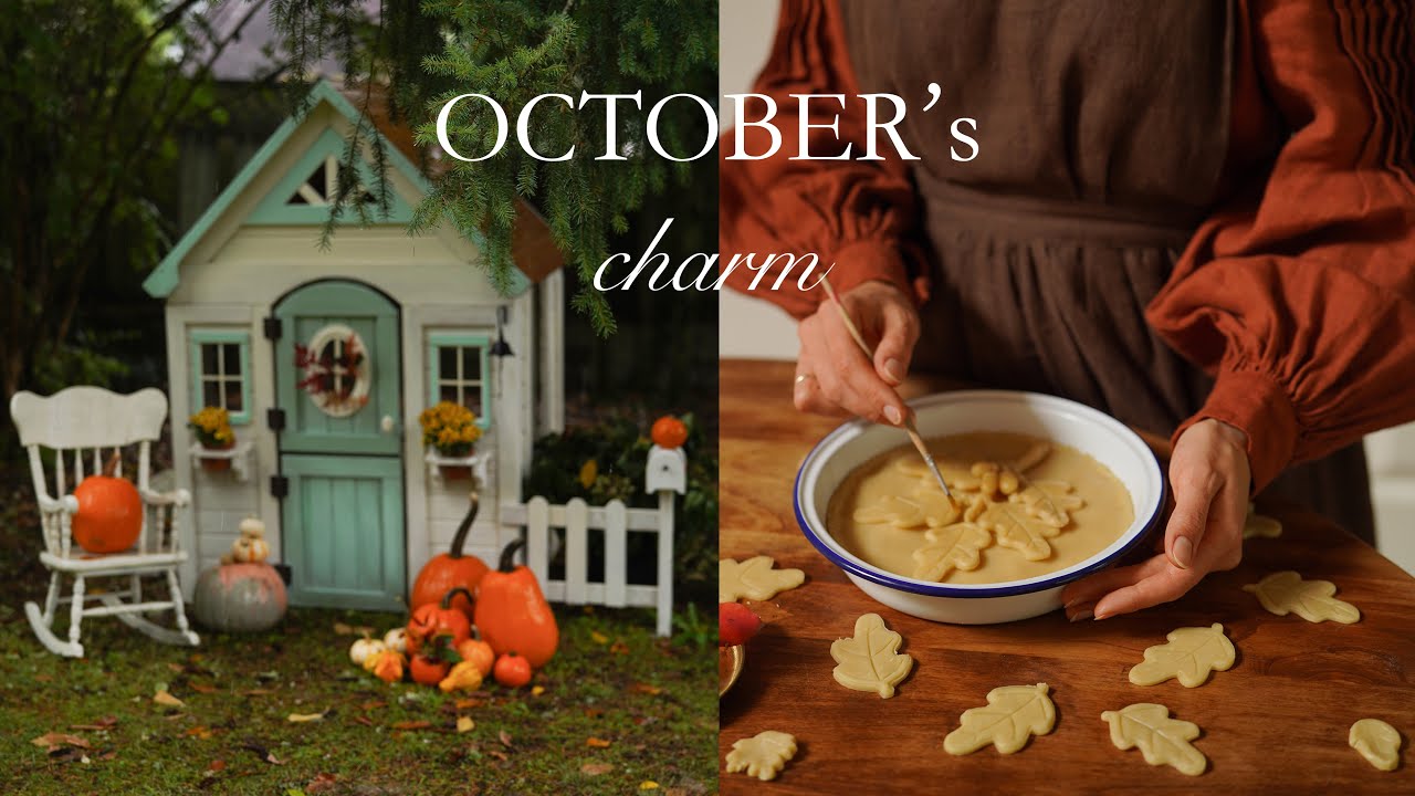 Ideas to make fall time special: Baking Pie 🥧 Mountain picnic 🏔 Rainy ASMR 🌧  Decor 🎃🍁