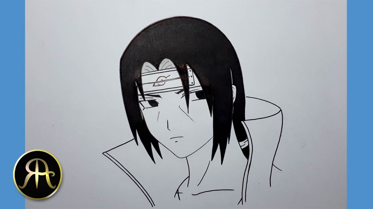 How to draw Uchiha Itachi | Naruto | Step by step tutorial | Easy anime drawing