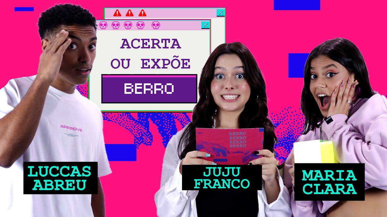 MARIA CLARA, LUCCAS ABREU e JUJU FRANCO respondem fatos do TIKTOK e PERGUNTAS POLÊMICAS no BERRO
