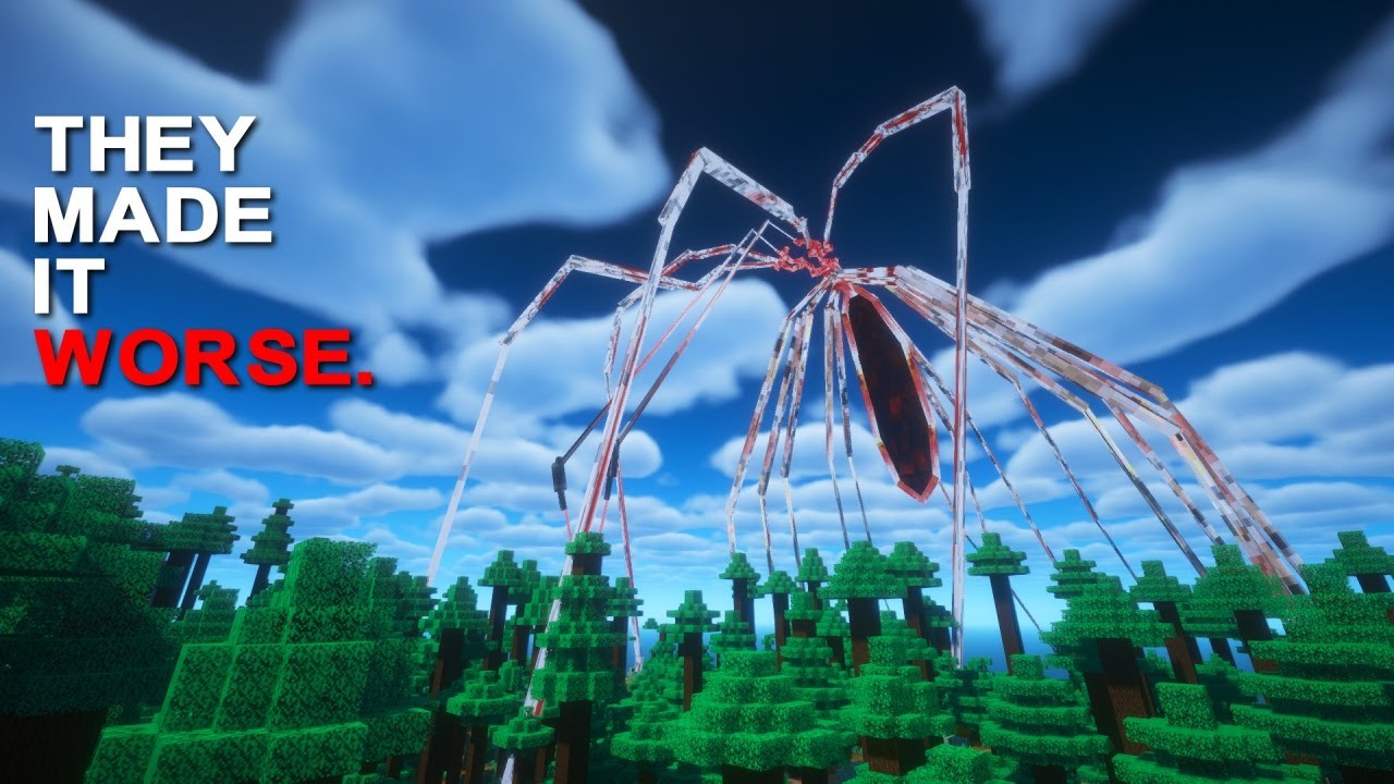 Я играл в ОБНОВЛЕННЫЙ мод Spider с арахнофобией.