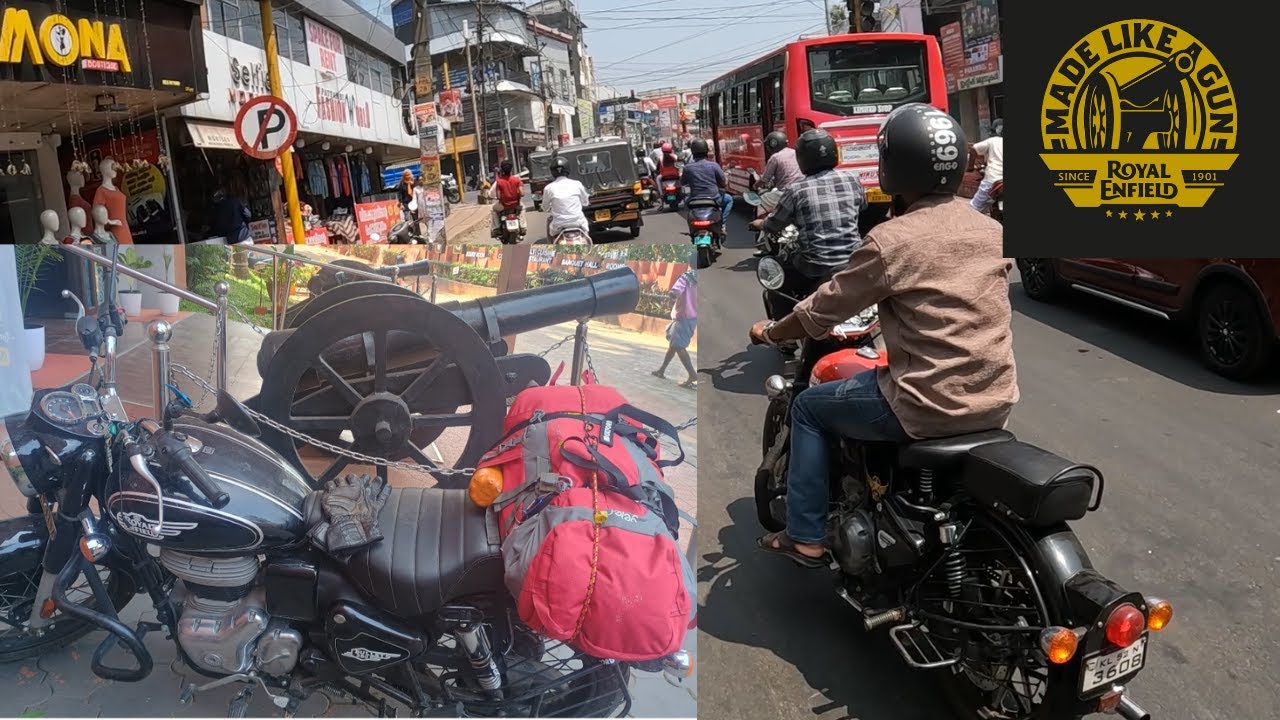 Kochi to Nilambur on the bullet 350. Crazy Indian traffic, and a nice surprise at the end.