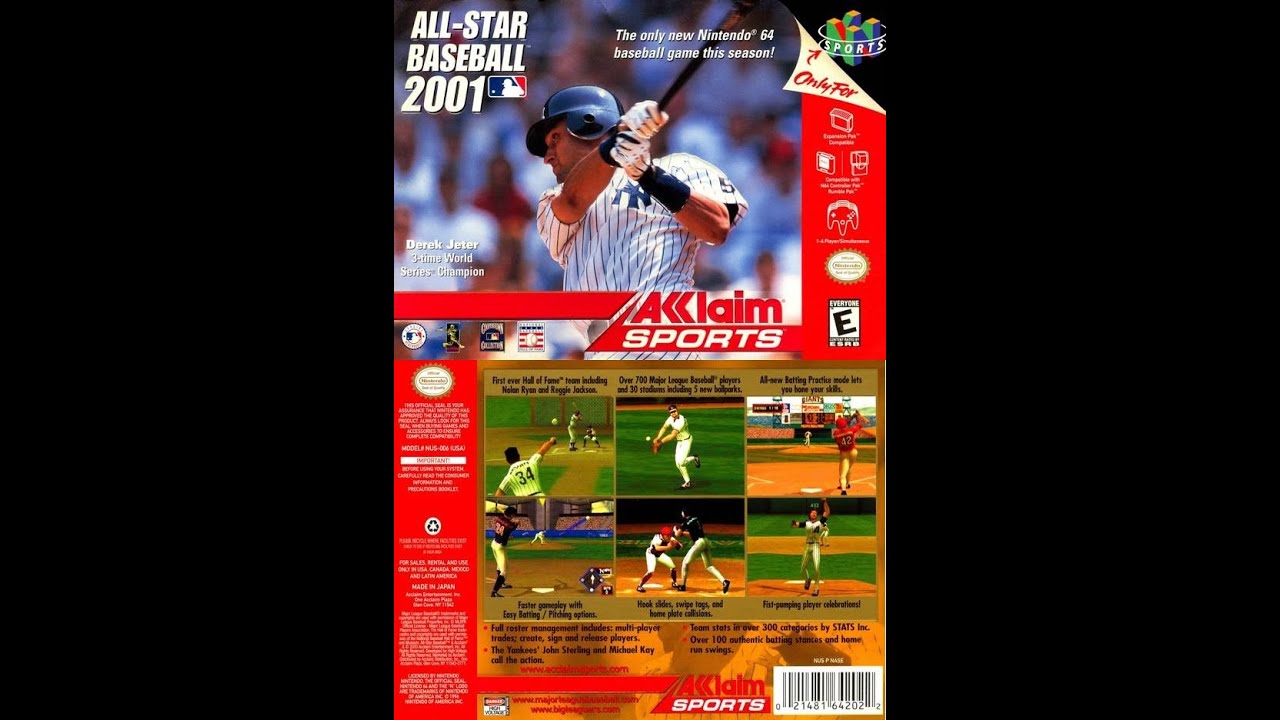 All-Star Baseball 2001 (Nintendo 64) - Los Angeles Dodgers vs. Florida Marlins
