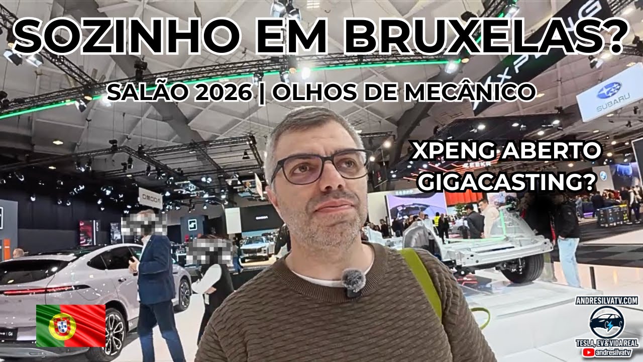 Salão de Bruxelas 2026 em Português | Tesla, XPeng e análise sem marketing