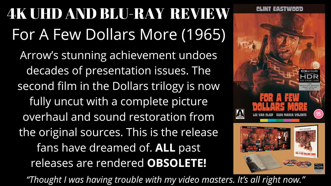 For A Few Dollars More (1965) Arrow Video 4K UHD Limited Edition Review: A Dream Release