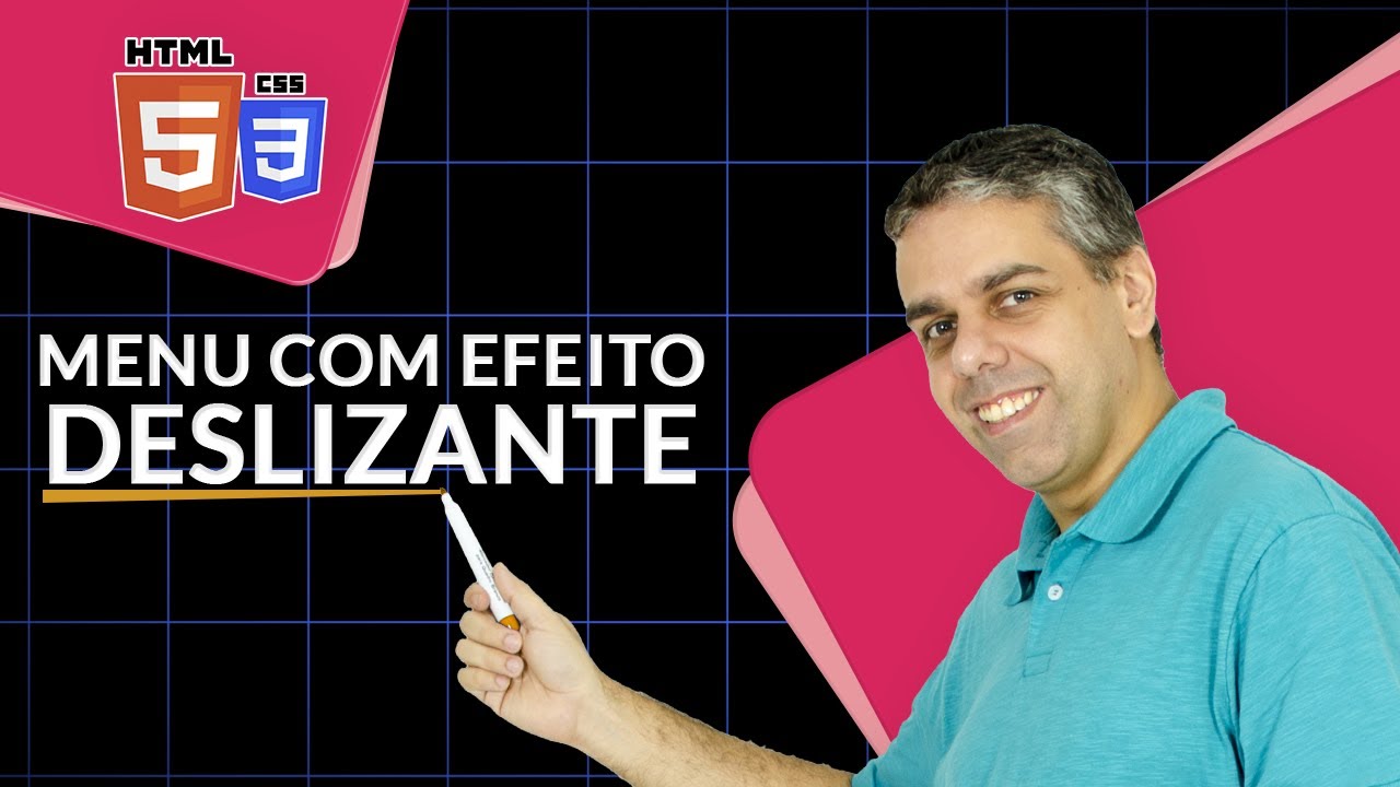 Menu com efeito deslizante