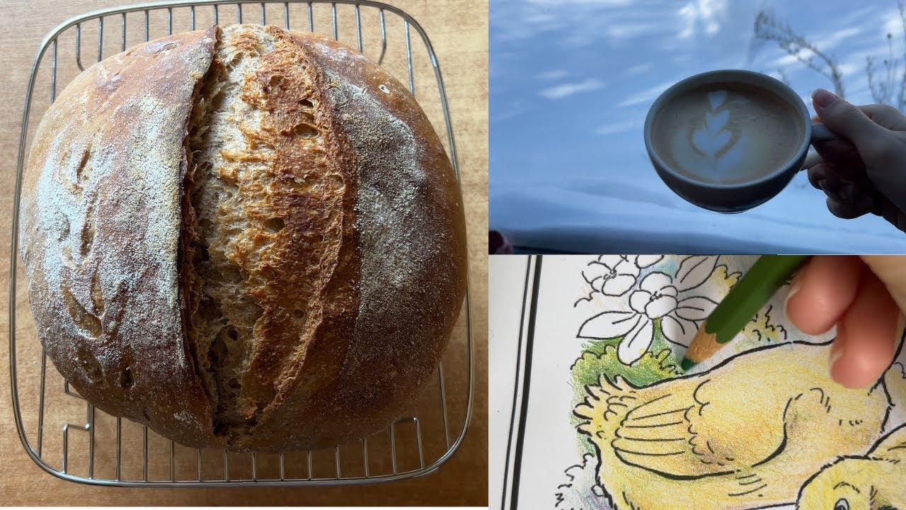 Weekly vlog: sourdough bread and SNOW! ❄️