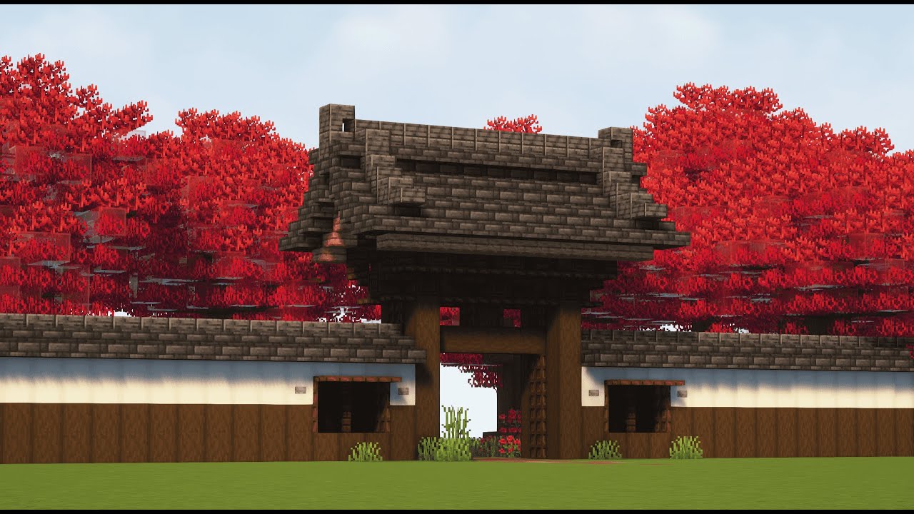 Minecraft | Japanese Gate Tutorial