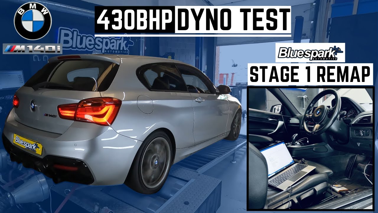 BMW M140i 3.0 335bhp/340ps Dyno Test with Bluespark Stage 1 Remap