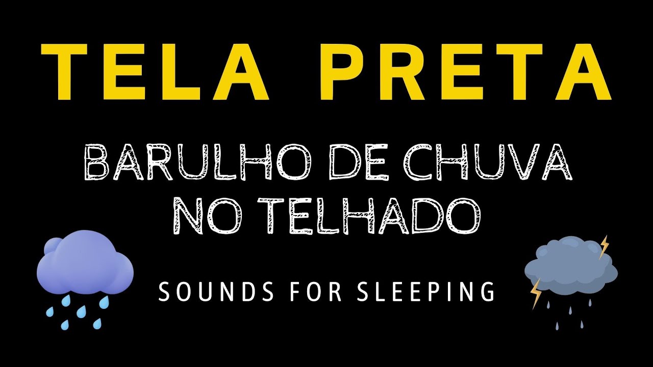 BARULHO DE CHUVA NO TELHADO - Bom Som para Dormir, Estudar e Trabalhar | Sounds for Sleeping