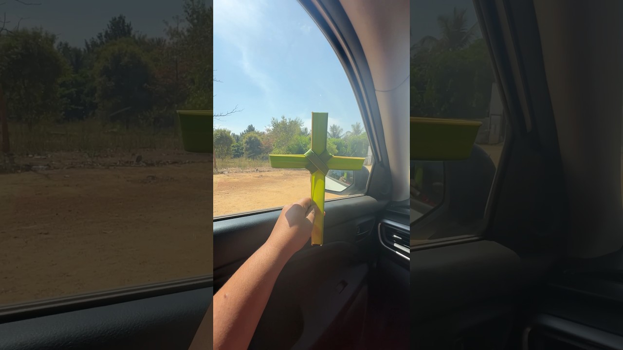 How to make cross in palm leaf|Tutorial|Palm sunday #palmsunday