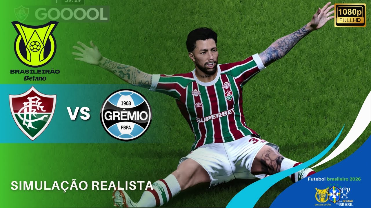 FLUMINENSE X GRÊMIO | BRASILEIRÃO 2026 | 1° RODADA | GOGOSZ PATCH 1080P 60FPS SIMULAÇÃO REALISTA.