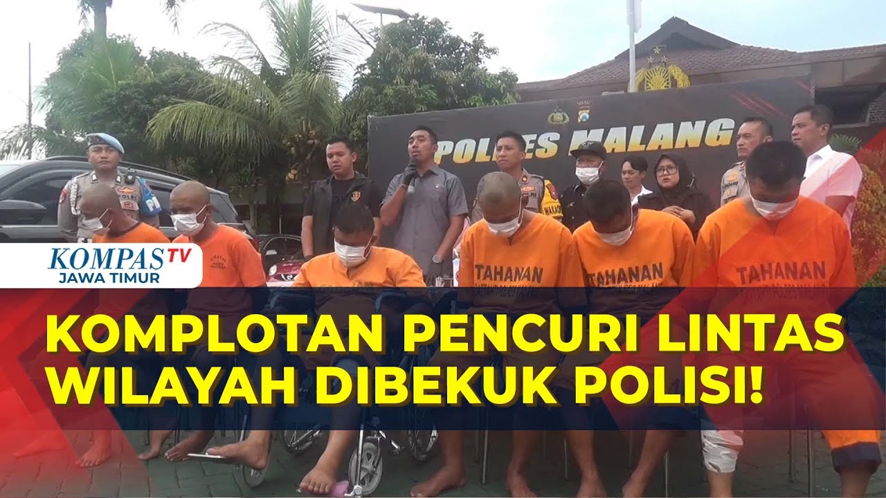 Satreskrim Polres Malang Tangkap Komplotan Pencuri Lintas Wilayah