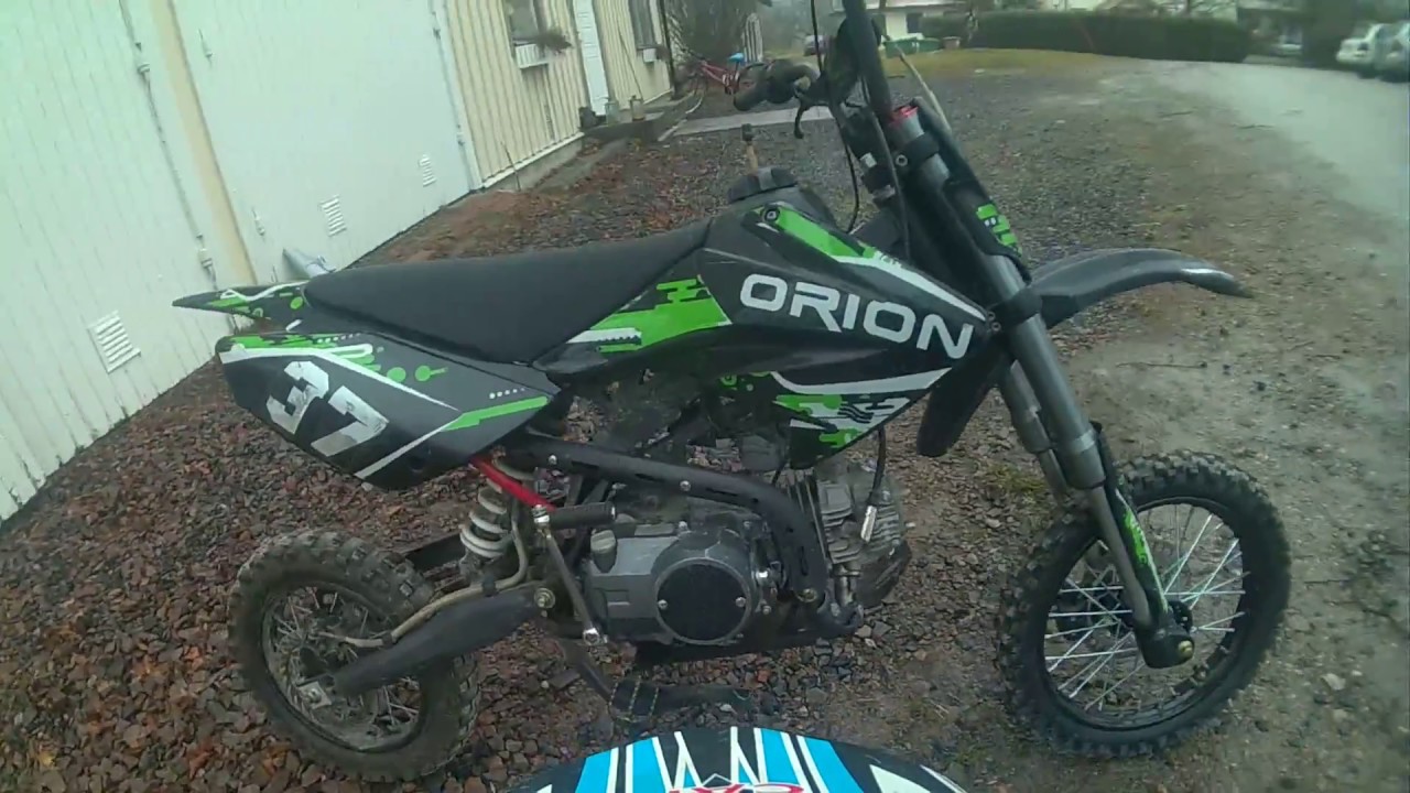 ride a motorcross (orion 125cc)