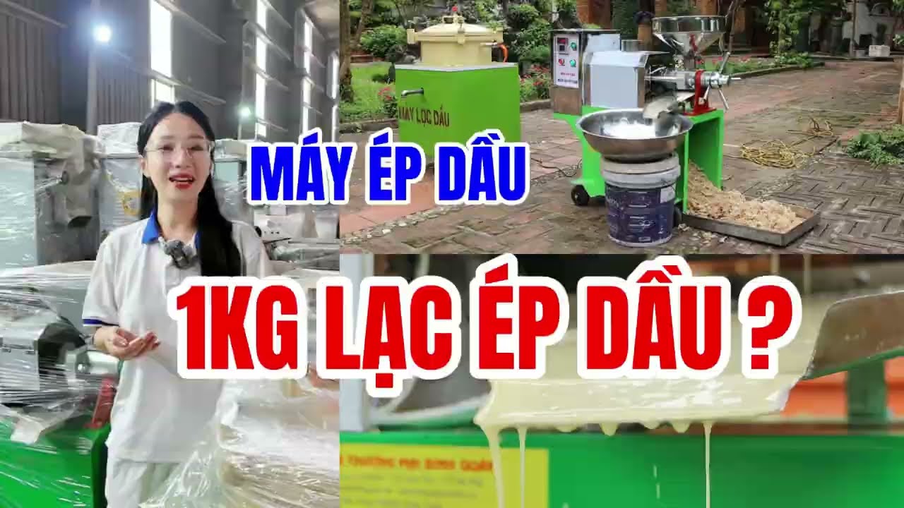 1 kg lạc ép được bao nhiêu dầu? Khởi nghiệp cùng Bình Quân.