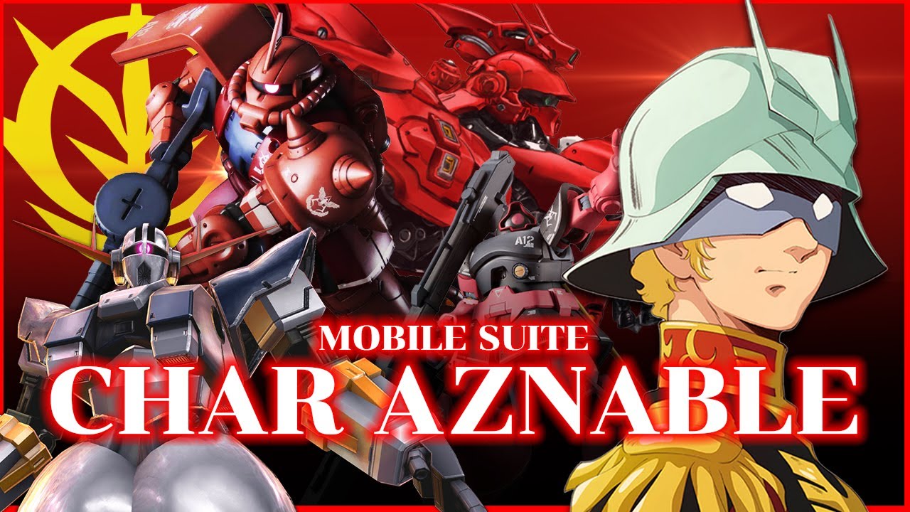 หุ่นที่[ชาร์]ขับมีรุ่นไหนบ้าง Char Aznable สีแดงแรงสามเท่า