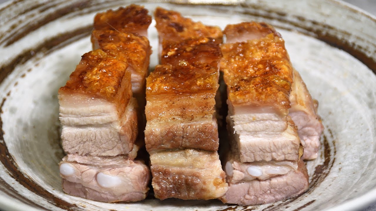 Simple Chinese Crispy ROAST PORK BELLY