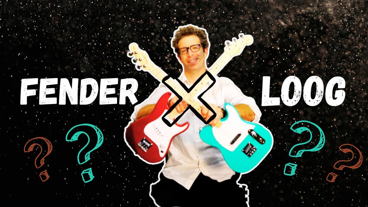 Fender X Loog Guitars! Unboxing and review - Telecaster AND Stratocaster (Candy Apple Red)