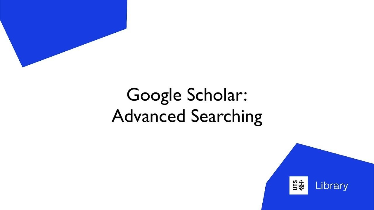 Google Scholar: расширенный поиск