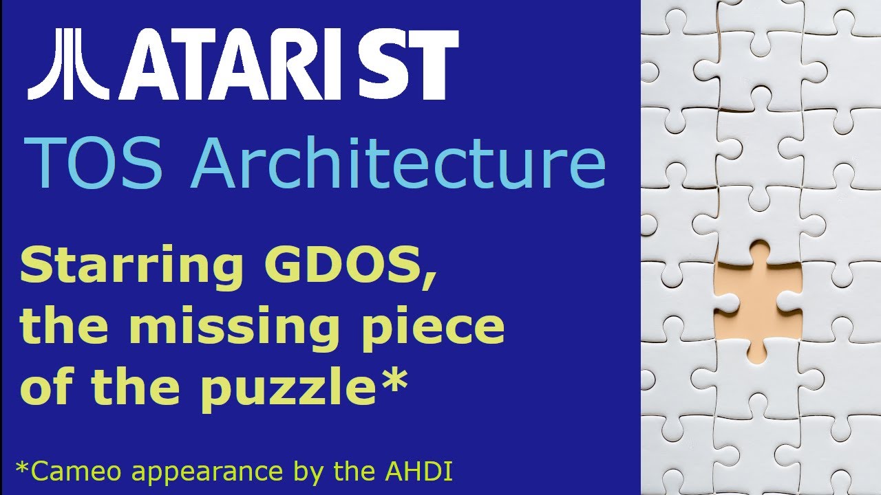 Atari ST: Архитектура TOS, GDOS и AHDI