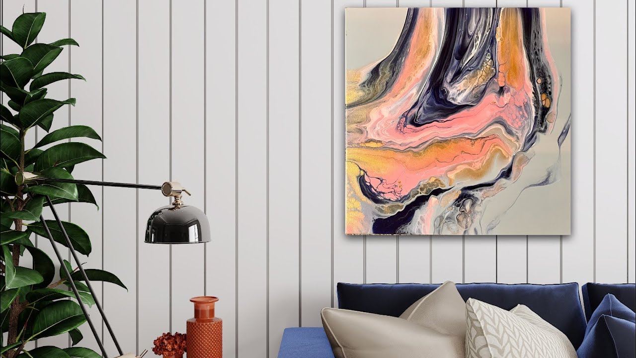 #250 A Look Back at the Fluid Art Experience! Then Let’s Pour an Open Cup with Pink & Navy!