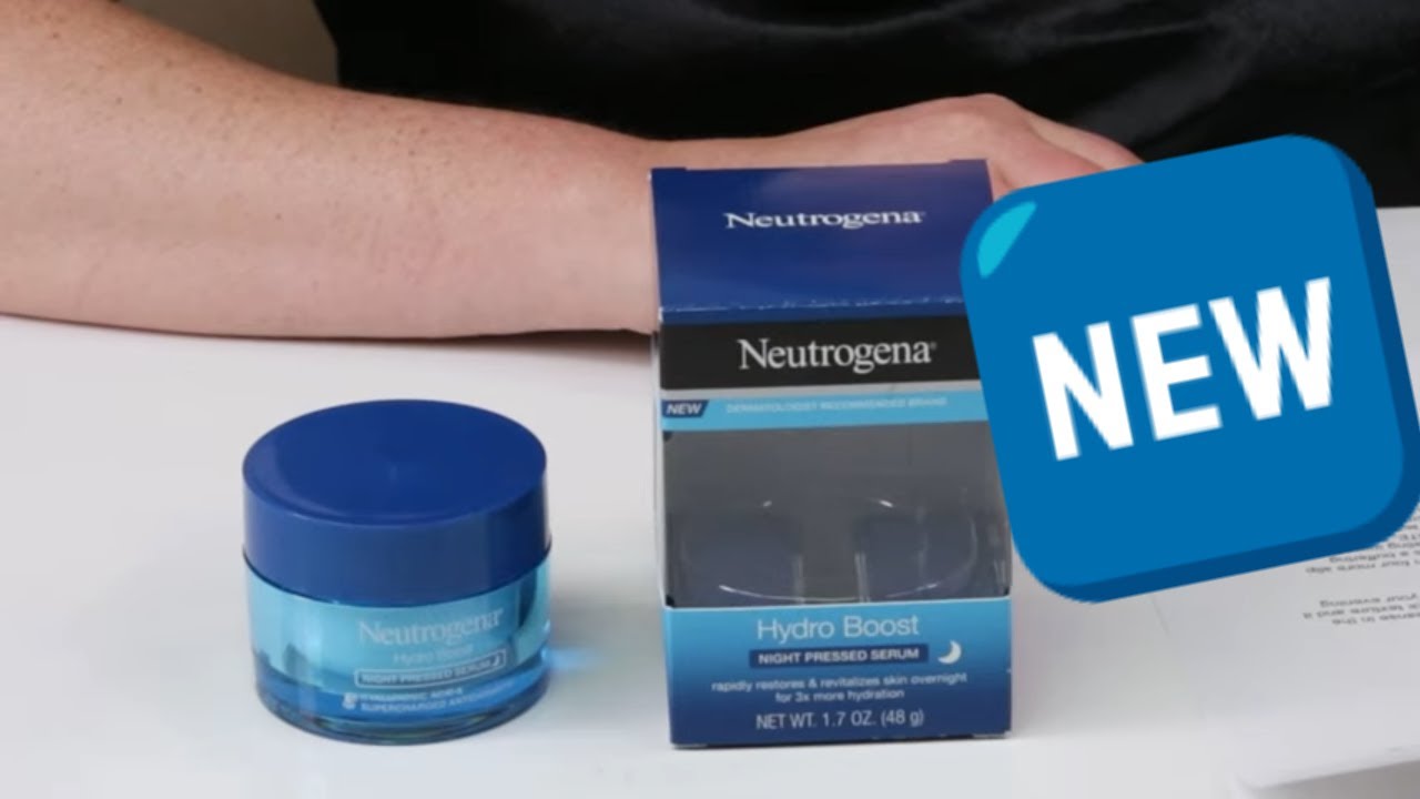 Neutrogena NEW! 🆕 Hydro Boost Night Pressed Serum - Overnight Serum Review and How to Use