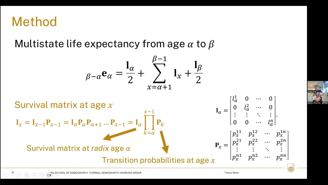 Formal Demography Working Group meeting 10
