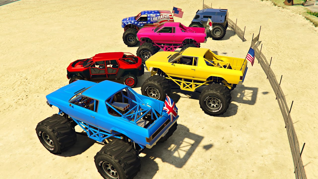 GTA V MONSTER TRUCK GAMEPLAY! (NO COMMENTARY)