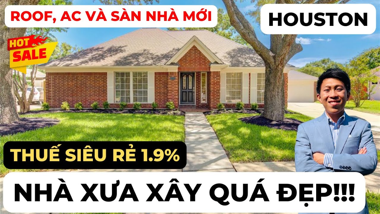 #189 HOUSTON - CĂN NHÀ NẰM TRONG KHU SANG THỜI XƯA XÂY QUÁ ĐẸP!!!!