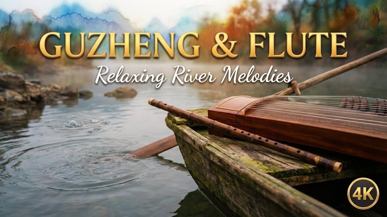 Zen River Journey: Deep Xiao Flute & Guzheng | Chinese Meditation Music & Water Sounds