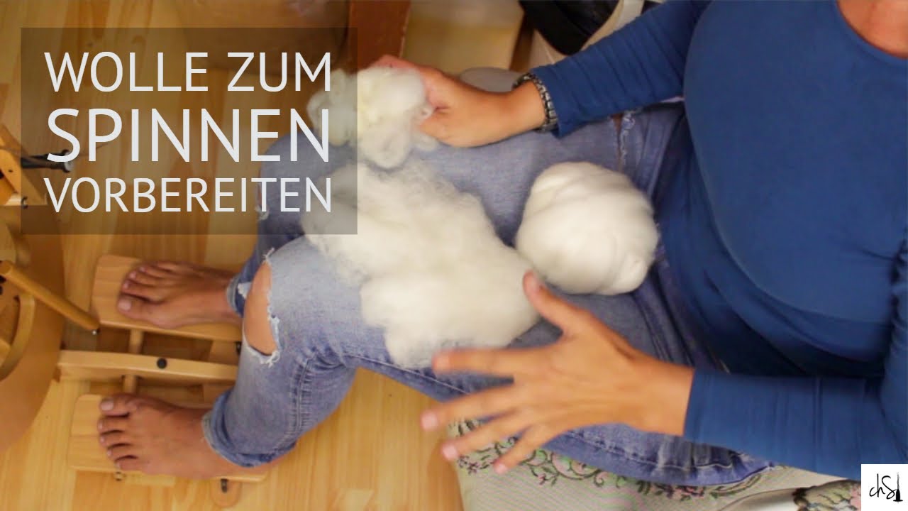 Wolle zum Spinnen vorbereiten - aus der Flocke, kardieren, kämmen