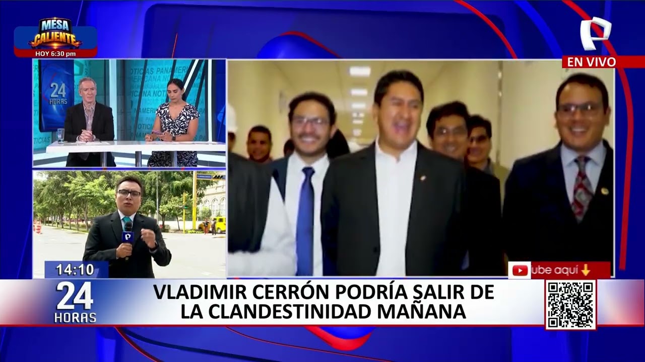 Vladimir Cerrón podría salir de la clandestinidad mañana