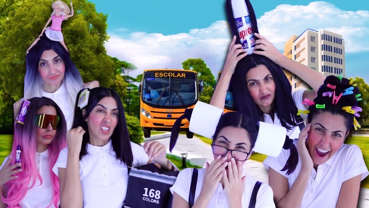 CABELO MALUCO DE RICO VS POBRE  NA ESCOLA 