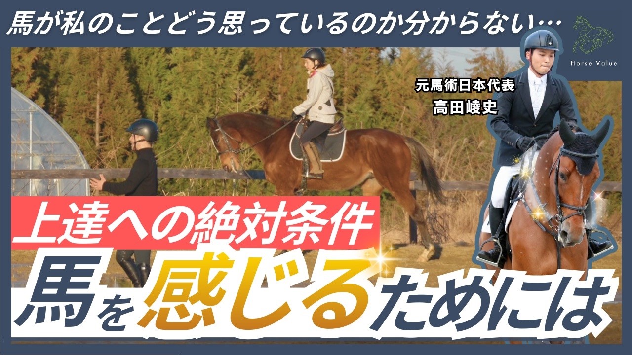 【上達への絶対条件】馬を感じるためには【乗馬クリニック#2】