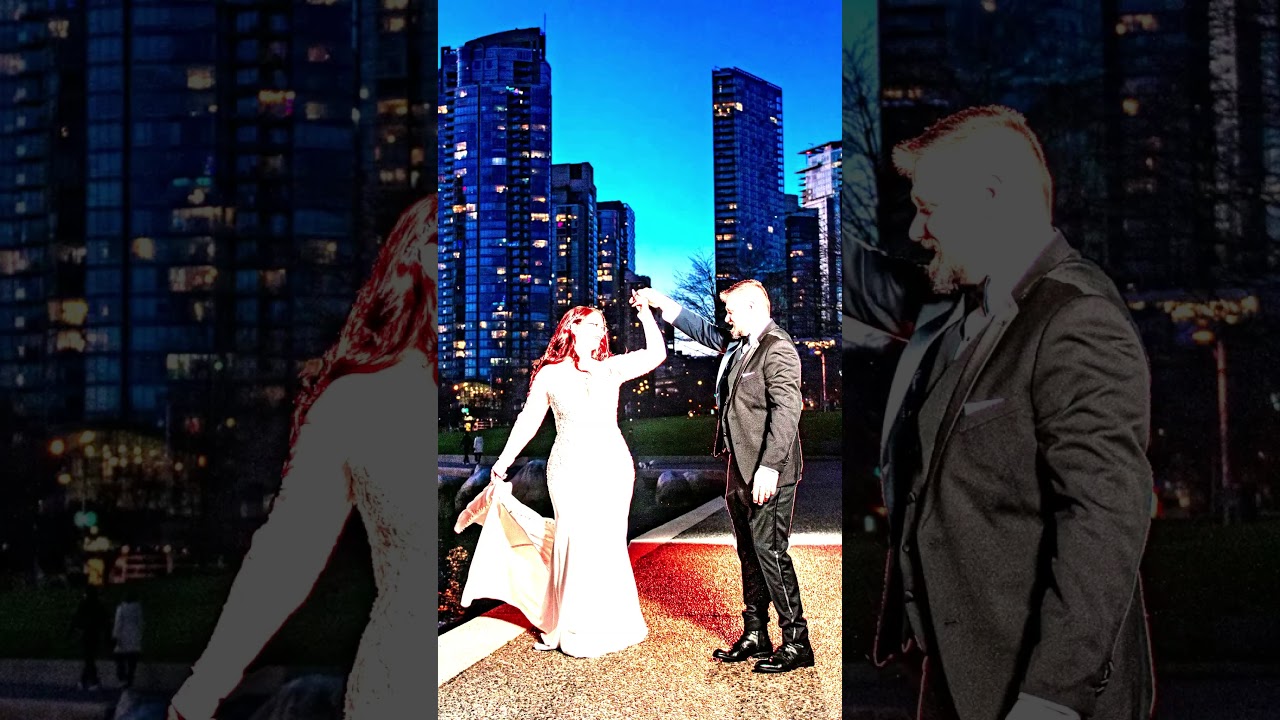 Night wedding photography Vancouver BC